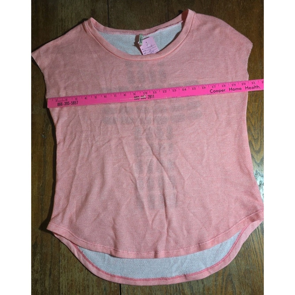 Y2K Joel Cut Out Top Women's Large 2000's Casual Pink Cross Grunge - Picture 3 of 7